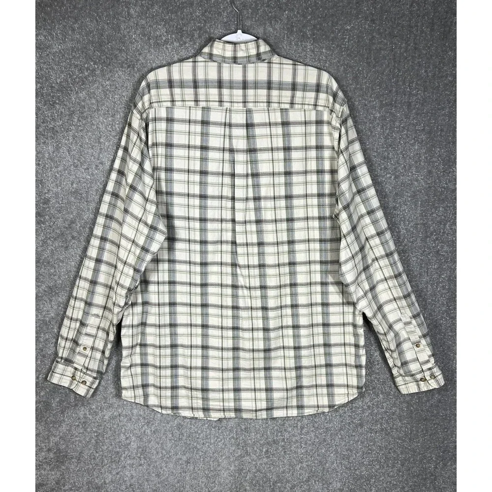Eddie Bauer Button Down Shirt Mens‎ Size XL Tall Long Sleeve Plaid Pocket